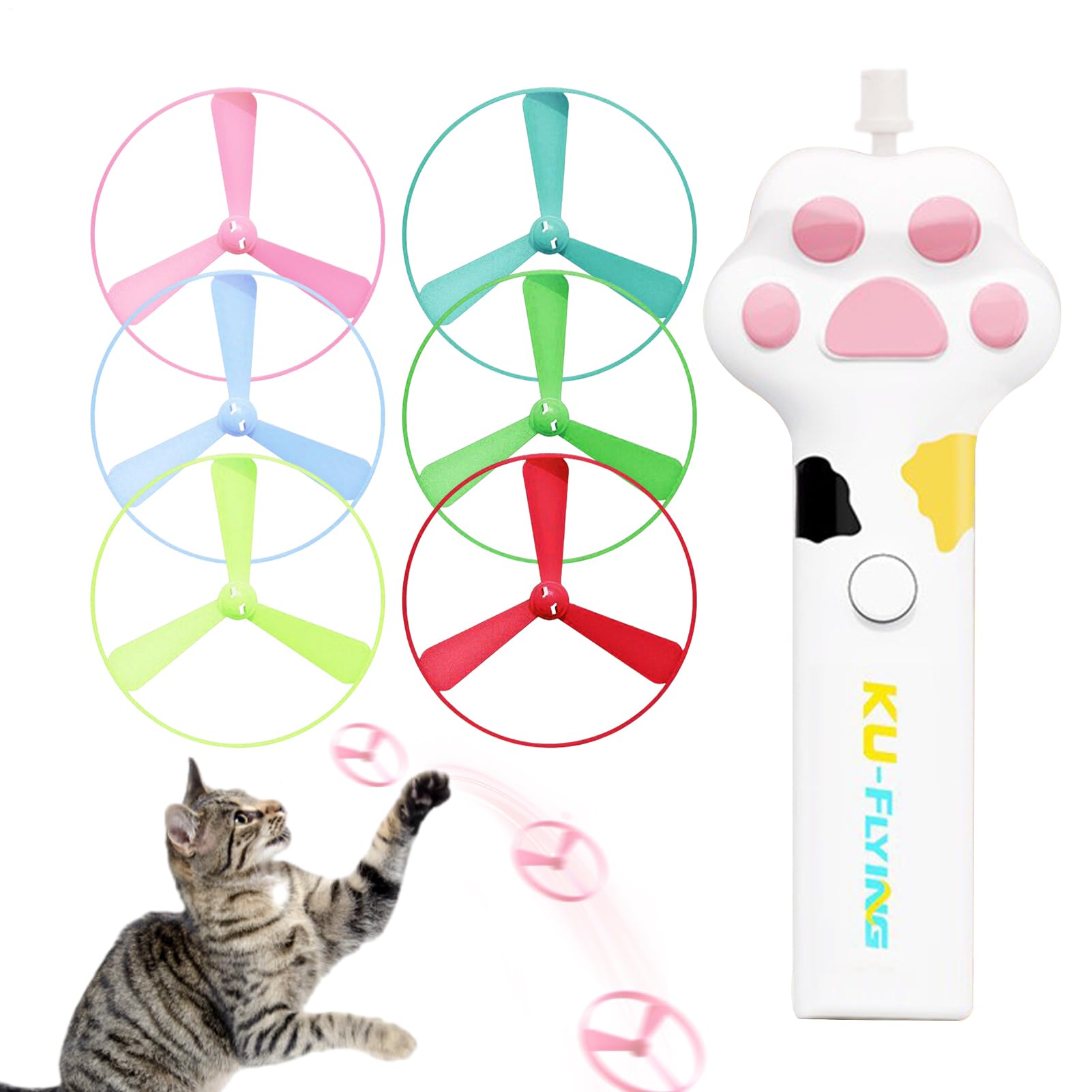 Jouet interactif pour chat pour stimuler un chaton d'appartement