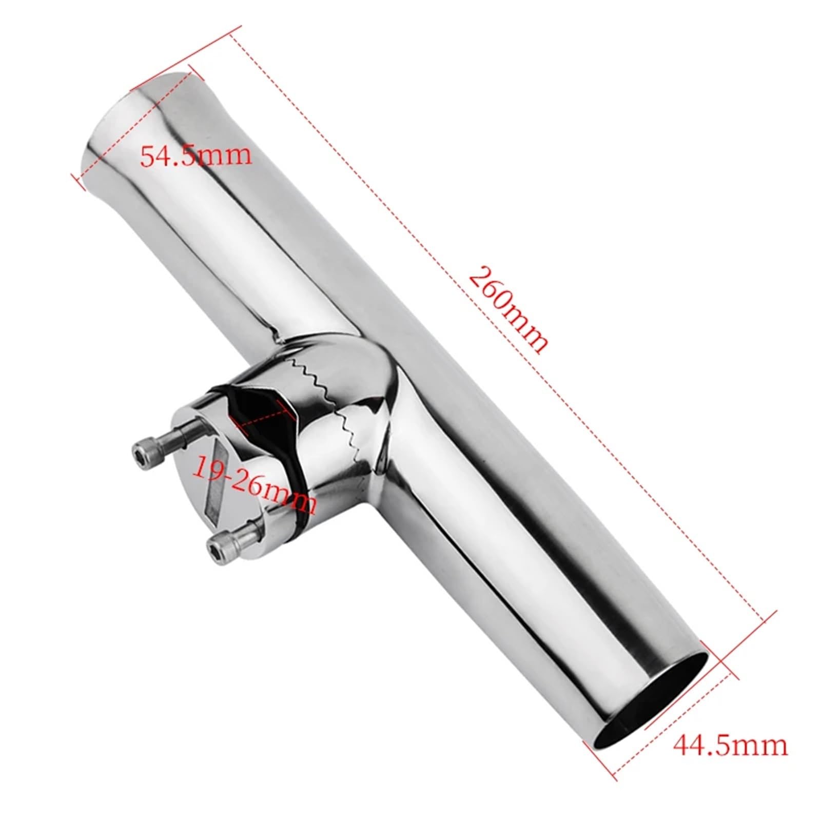1 soporte for caña de pescar de acero inoxidable, color, con rotación de 360 ​​grados y abrazadera ajustable for barco.(19-26mm)