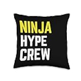 Ninja Hype Crew Throw Pillow