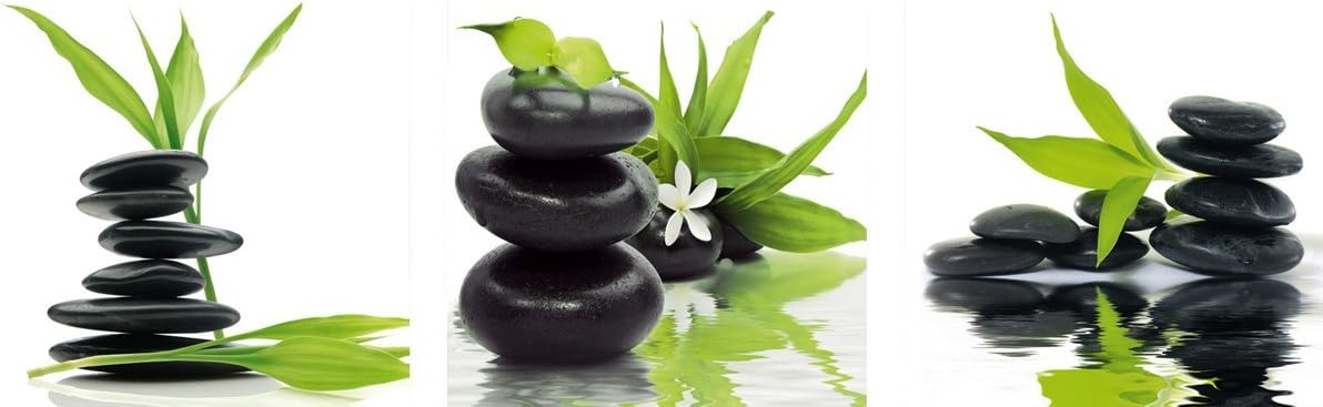 Platin Art Peel n'Stick Prints Wall Decals, Feng Shui Balance in Green