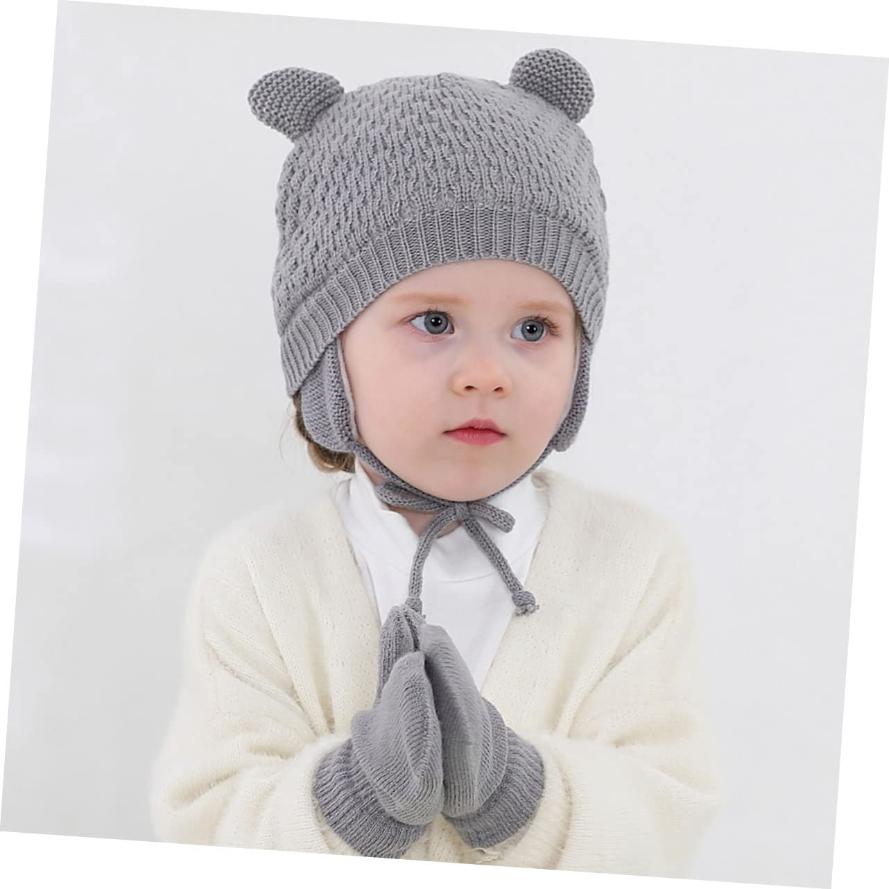 LIFKOME 3 Set Di Cappelli Guanti Sciarpe E Cappellini Per Bambini Adorabili Cappelli Caldi Per Neonati