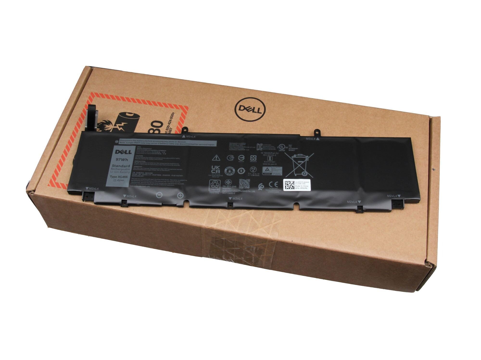 Dell XPS 17 (9710) originale Batteria 97Wh