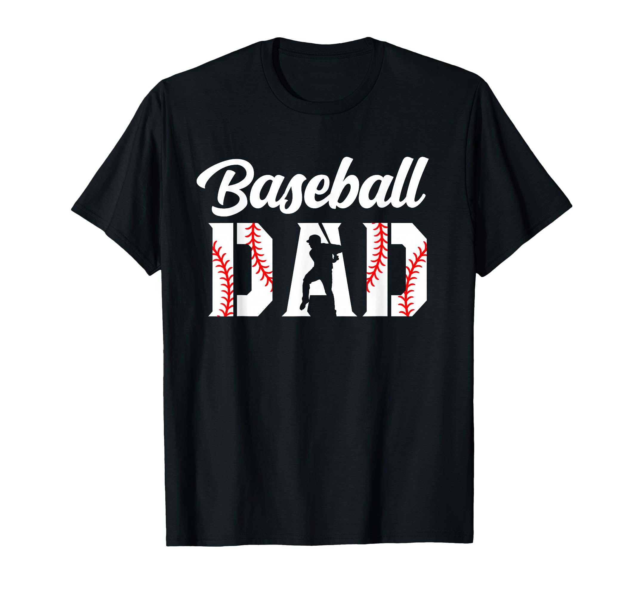 Photo 1 of *** Red *** Baseball Dad Apparel - Dad Baseball T-Shirt