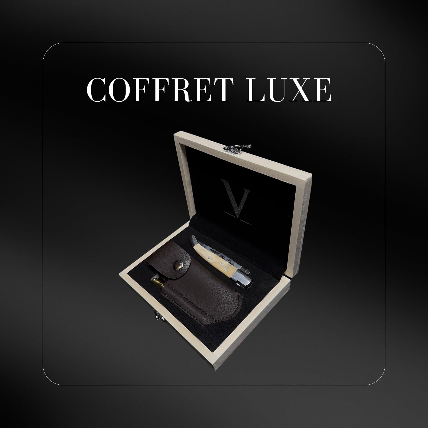 Couteau Pliant Tradition Française Type Laguiole - Coffret - Cadeau Homme