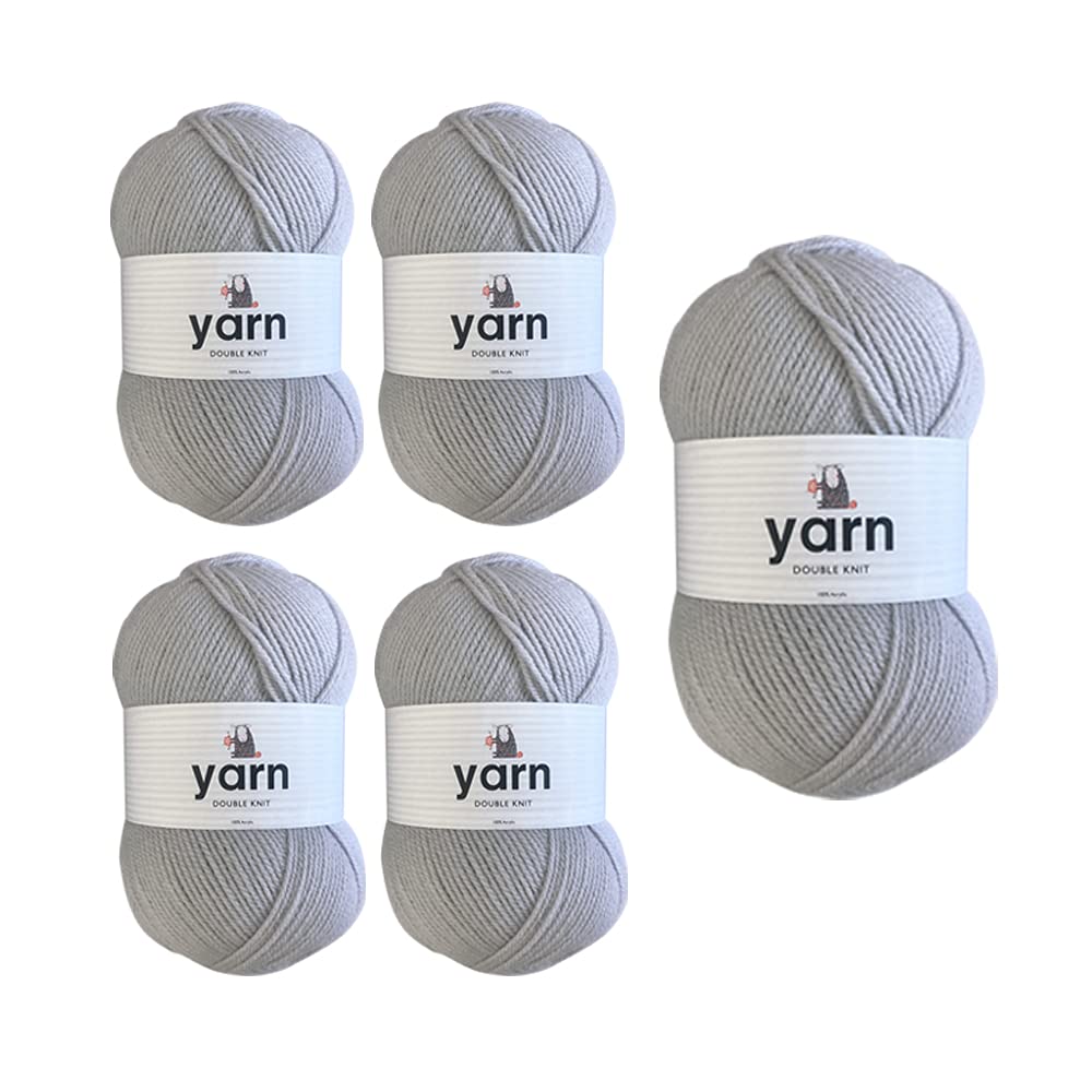 KORBOND DK Black Yarn - 100g Acrylic Wool - Lightweight, Hypoallergenic & Durable Double Knit Crochet Yarn Knitting Wool (290m Total) — view 11
