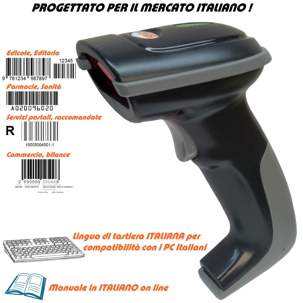 GESTIONALE Magazzino Sistema Completo Barcode Stampante Lettore Codici A Barre E Software