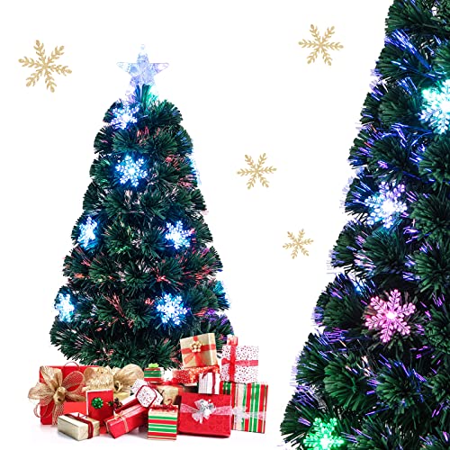 RELAX4LIFE Künstlicher Weihnachtsbaum, Christbaum mit LEDs &...
