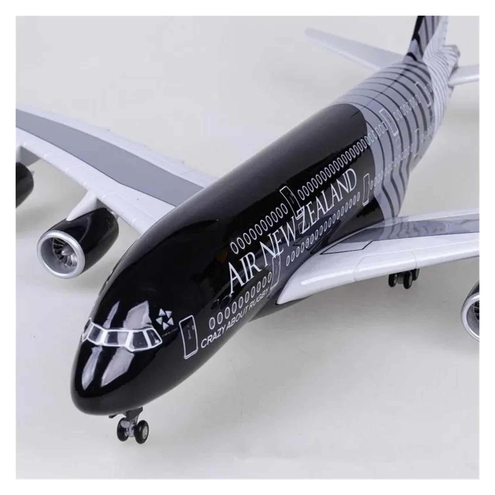 Odlewany metalowy model samolotu w skali 1/160 dla samolotu A380 nowa zelandia odlewane samoloty żywica pasażer lotnictwa cywilnego do zbierania i wyświetlania (bez światła)