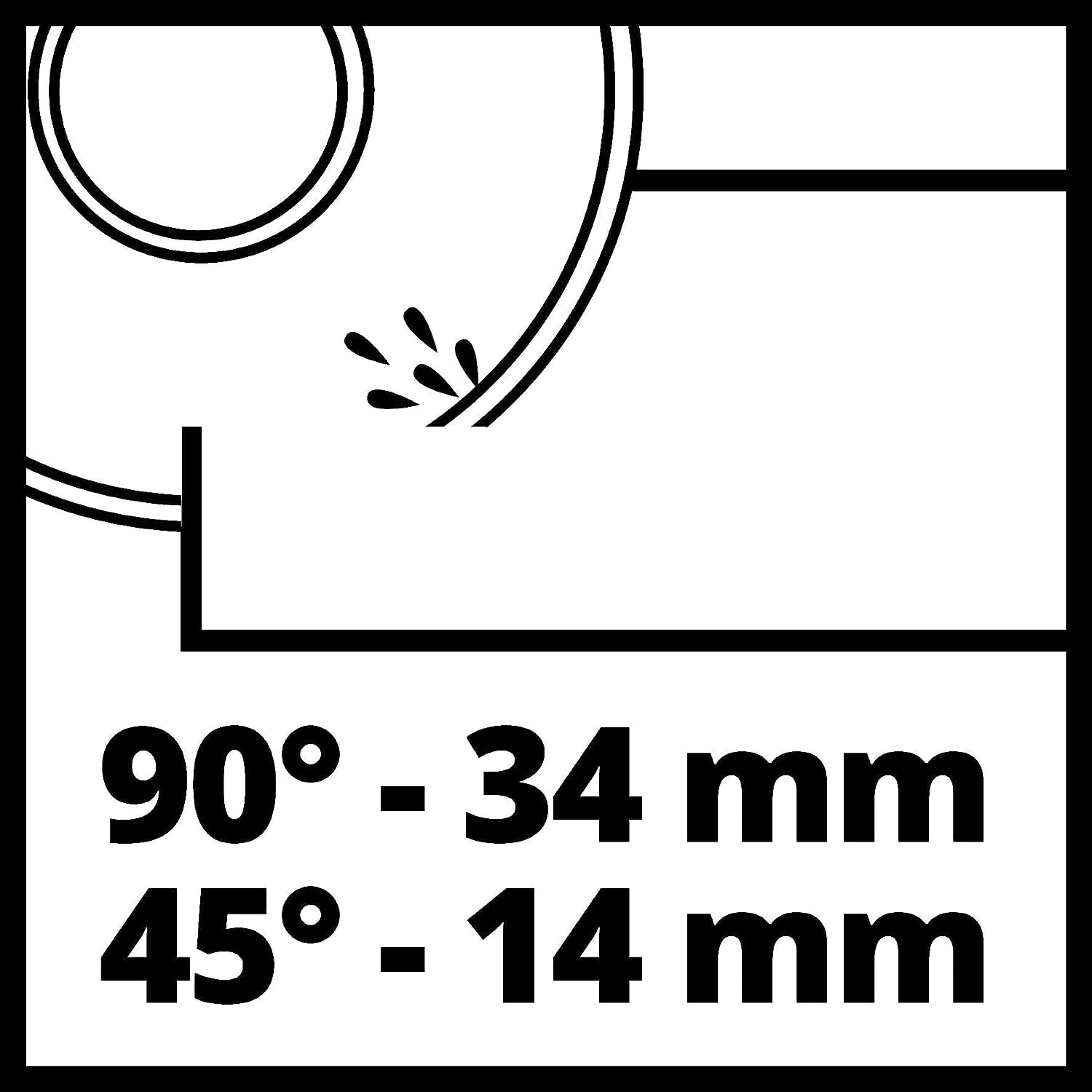 Einhell Cortadora de Azulejos TC-TC 800 (800 W, tope de ángulo ajustable, depósito de agua, guía de corte con escala, empuñadura de transporte, incl. disco de corte de diamante de 180 mm de diámetro)