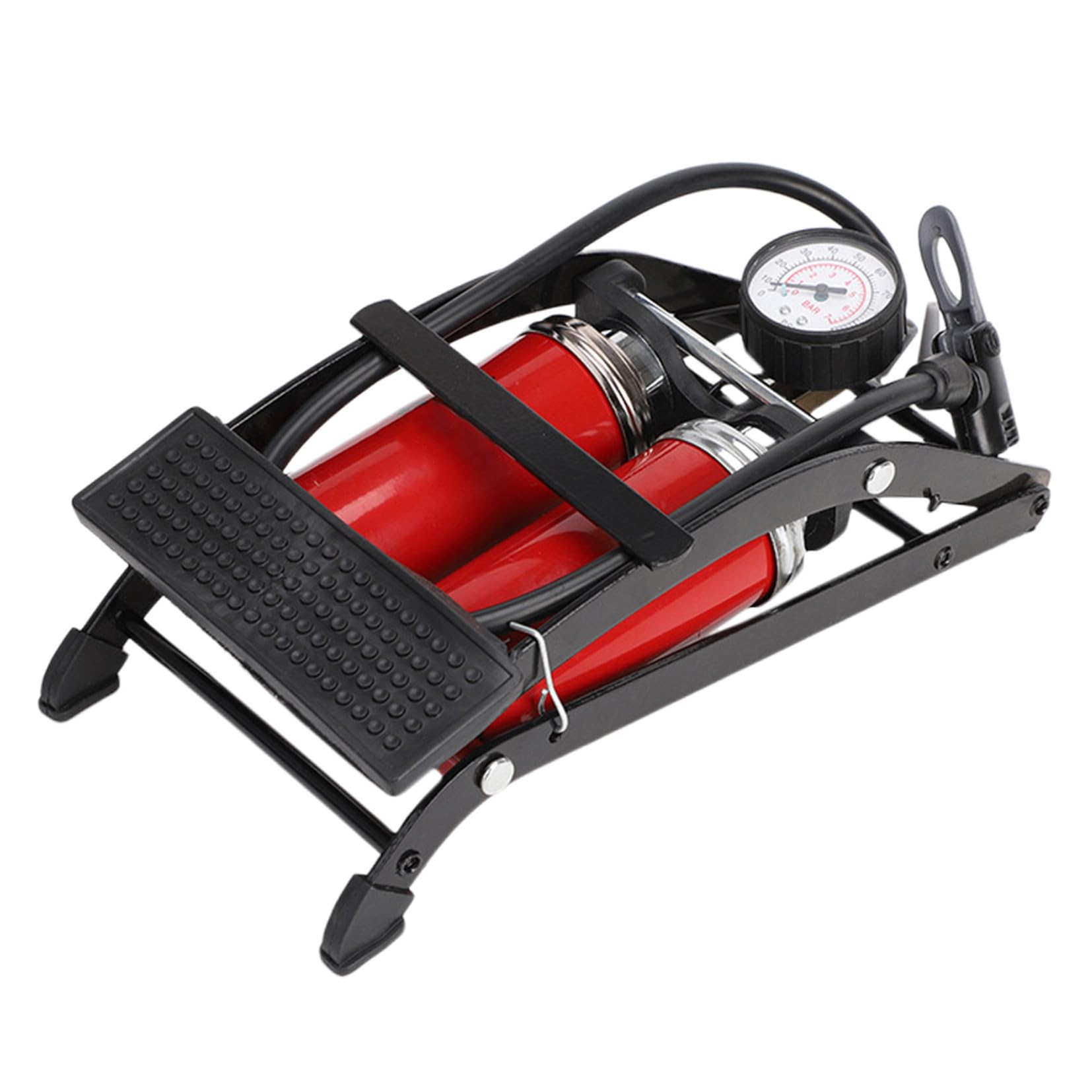 Hemobllo Luftdruck der Pedale tragbare Luft Inflator Fahrräder Mini-Fußpumpe Fahrrad Luftdruck Pedalluftpumpe Fußpumpe für Fahrrad