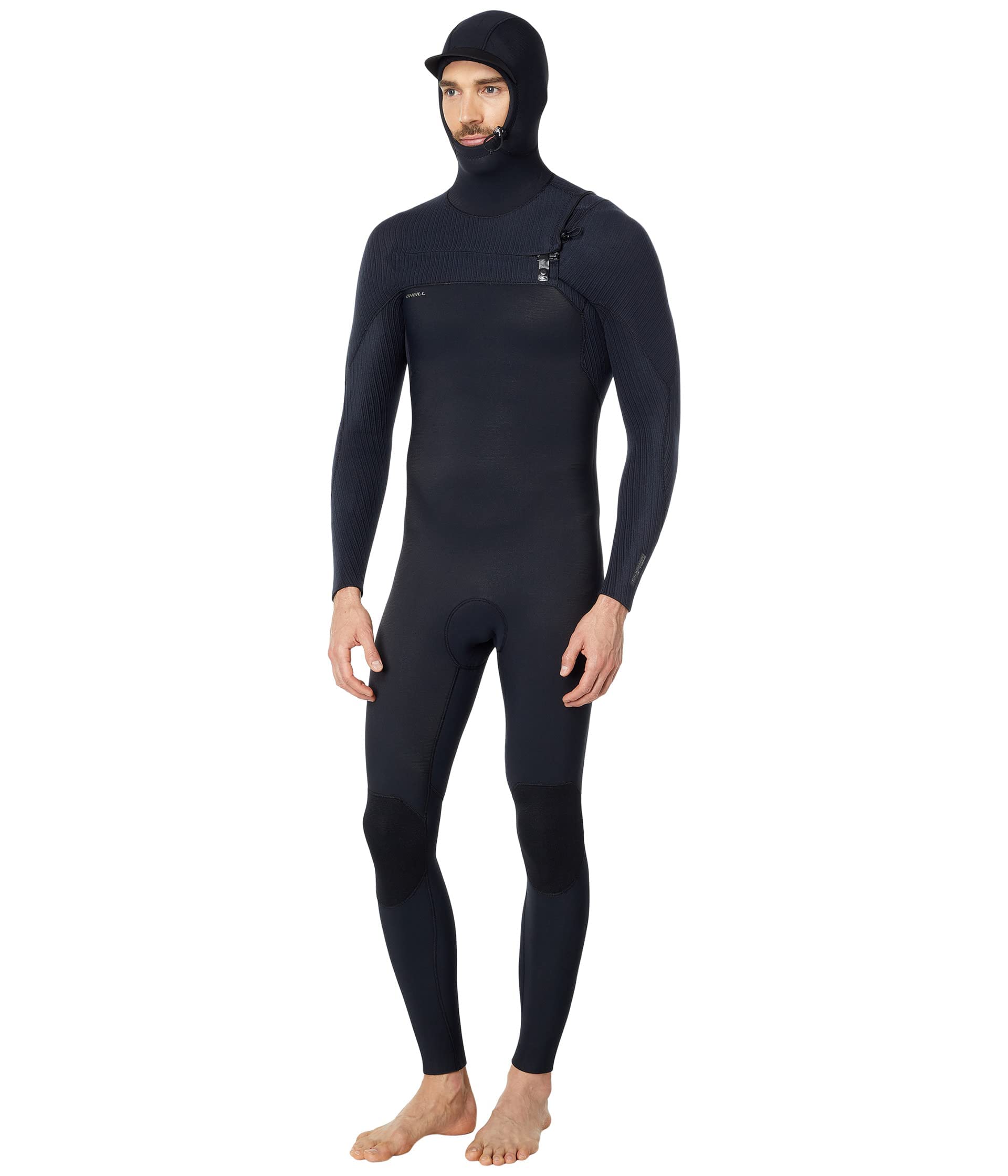 Amazon.com: O'Neill Hyperfreak 4/3+ mm Chet Zip w/Hood Full