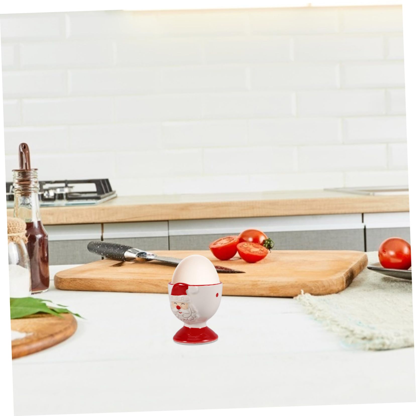 5pièces Porte-œufs Céramique Design Support Adorable pour Œufs Coque Décoration De Table Festive