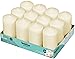 bolsius set of 12 ivory pillar candles - unscented 43 hour long lasting candles - 2.75-x 5-inch dripless clean burning smokeless dinner candle - perfect for weddings parties and special occasions