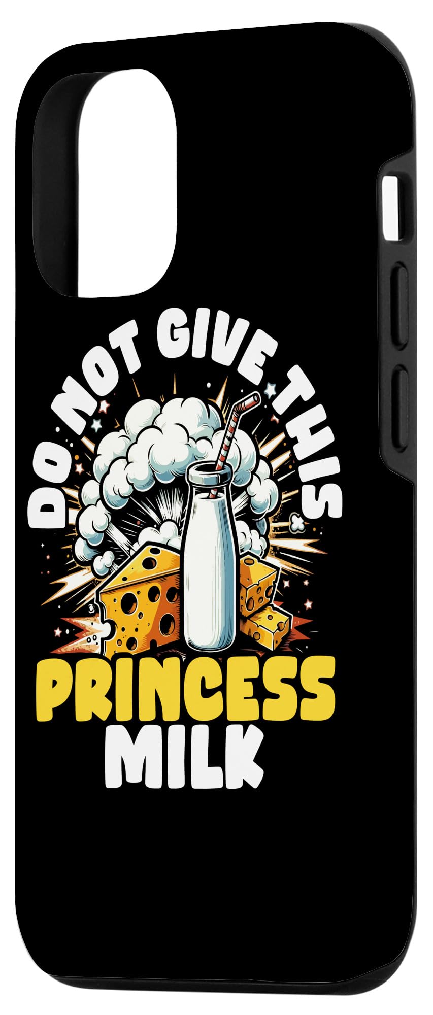 Funny Lactose Intolerant Meme - Do Not Give Princess MIlk Case for iPhone 14 - Image 2
