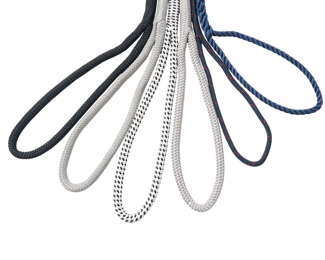 DockLine, ormeggio Ø 10 mm, carico di rottura 2.000 daN, occhio 30 cm, blu navy, 10 metri