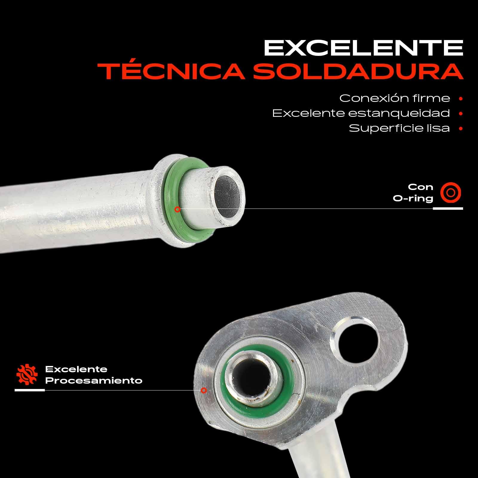 Frankberg Tubería de alta/baja presión aire acondicionado 8200352292 | Compatible con: K.a.n.g.o.o Express FC0/1, K.a.n.g.o.o KC0/1