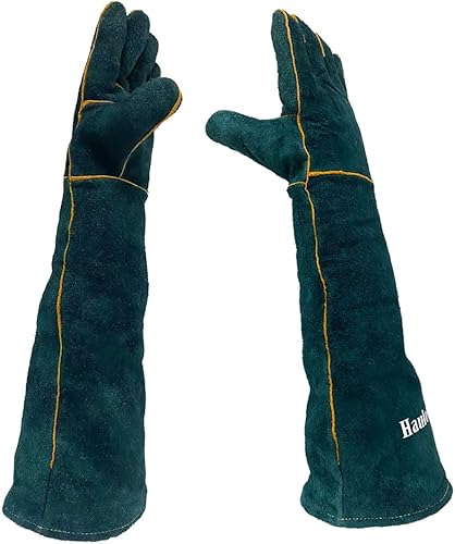 Guantes de manipulación de animales de 23.7 pulgadas, a prueba de mordeduras, guantes multiusos para mascotas para agarrar reptiles, aseo, viajes al disponible en Yaxa Venezuela