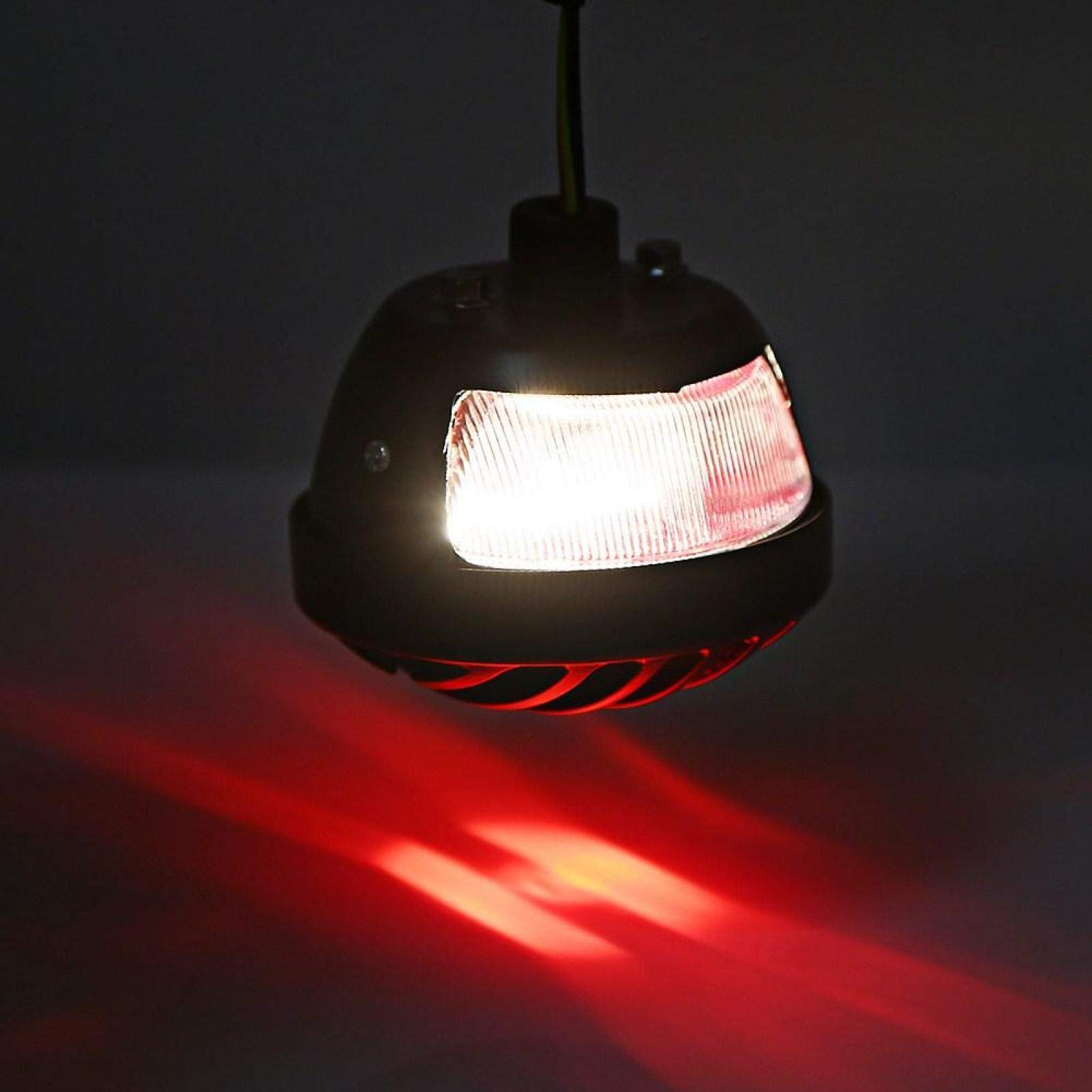 FAR Feu arrière rond noir pour Bobber Chopper Scooters ATV - Auto