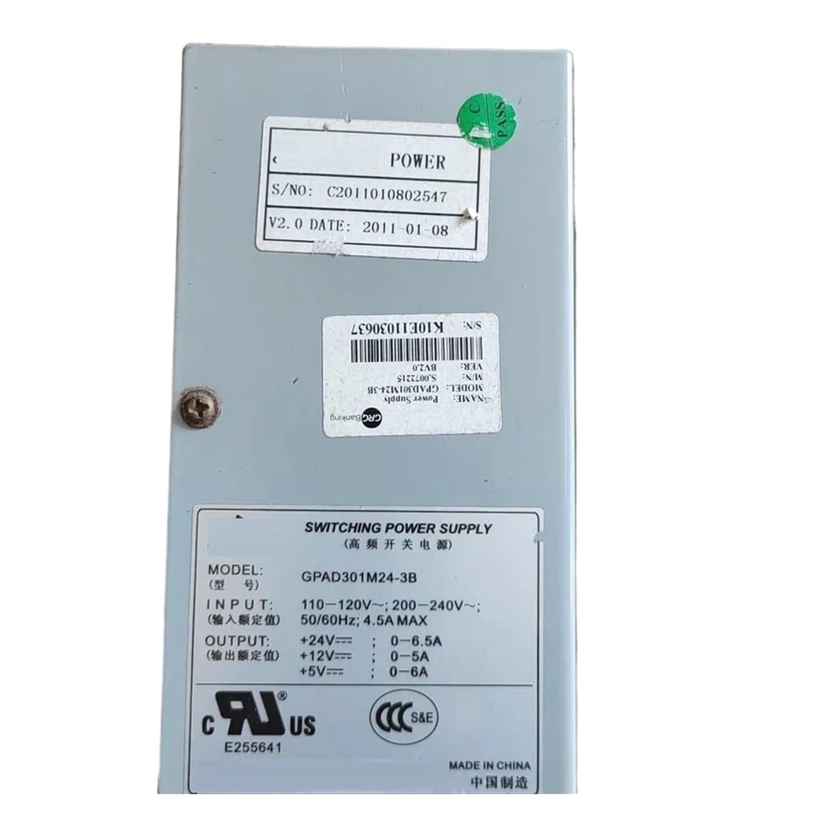 CLBSWYEJK GPAD301M24-3B Power Supply 300W