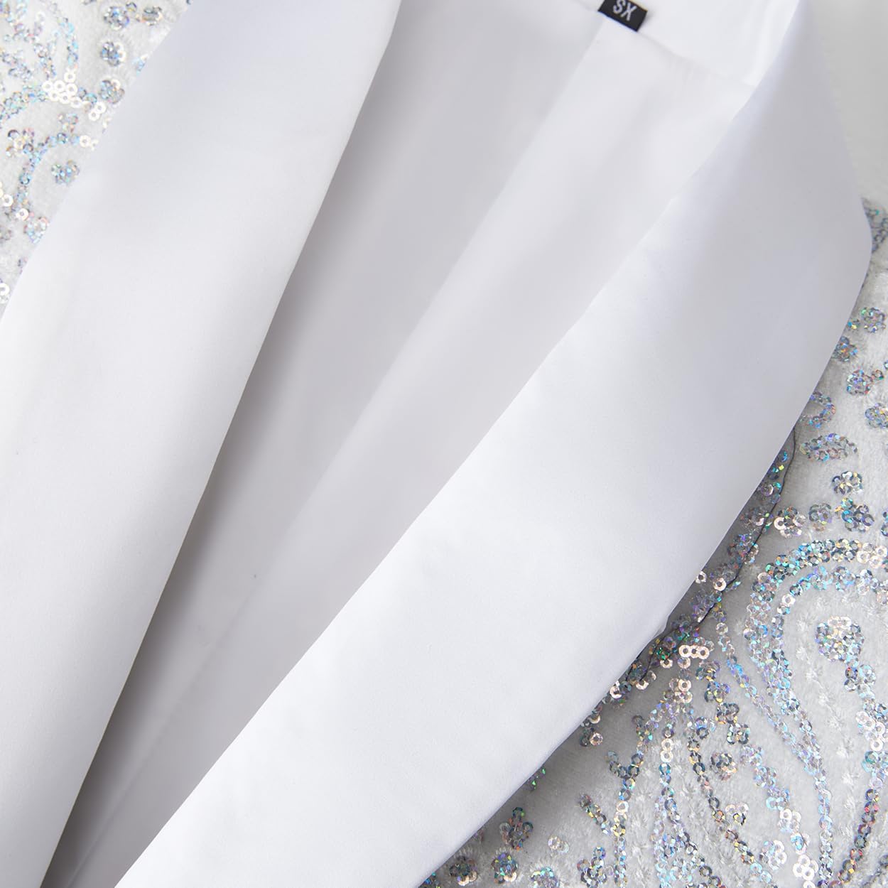 Men's Shiny Sequins Suit Jacket Classic Floral Suit Jacket Fashion,Suitable for Parties,Weddings,Banquets,Proms - Image 3