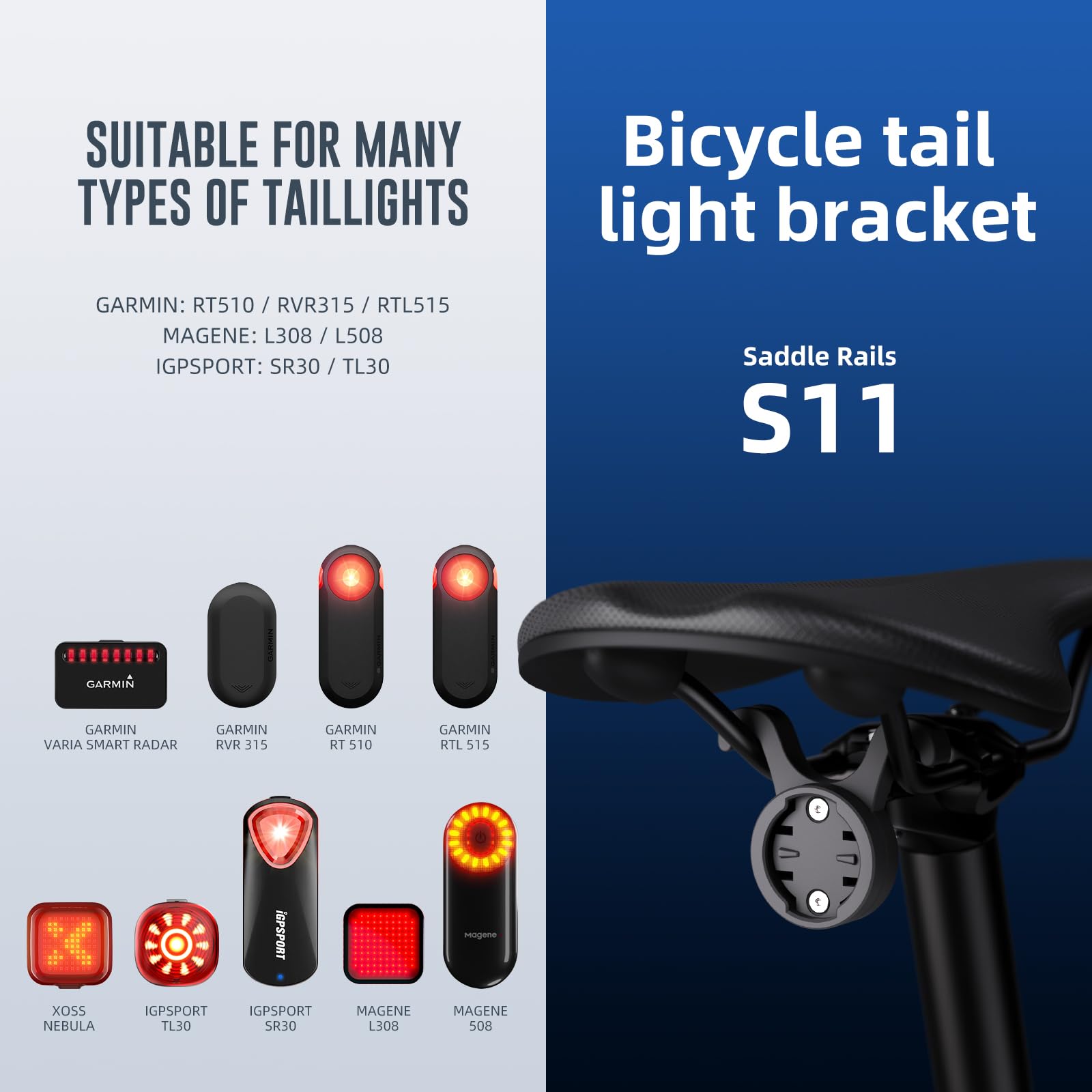 Supporto Reggisella Per Luce Posteriore Garmin Varia - Compatibile Con RTL515, RTL510, RVR315 - Foto 6