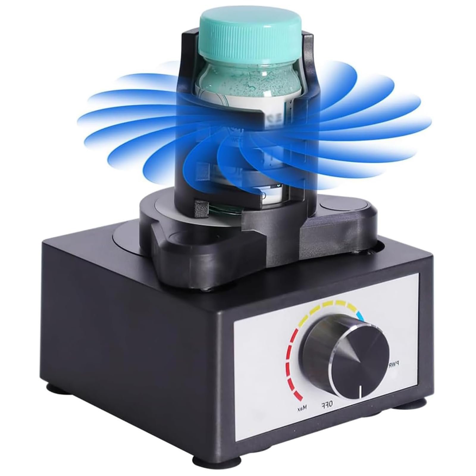 QUTBAG Paint Shaker Mixer, Mini Vortex Mixer with 3-Stage Speed Adjustable, DIY Model Paint Shaker suitable 10-100ml Shaker, for Lab, Nail Polish, Eyelash Adhesives