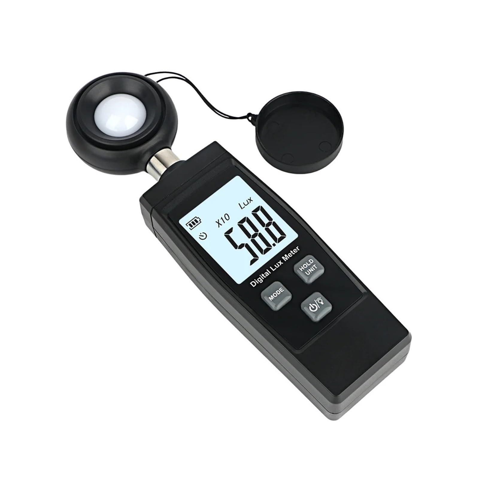 Spectrometer, Digital Handheld Illuminometer LCD Display Photometer 0-200000 Lux Luxmeter High Accuracy Light Meter Lux/FC Measure Tester