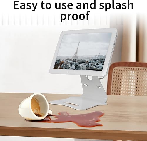 Miniatura 6 de shinar Soporte giratorio e inclinable de metal para Echo Hub de 8 pulgadas, sin necesidad de montaje, ajustable, con soporte de escritorio giratorio