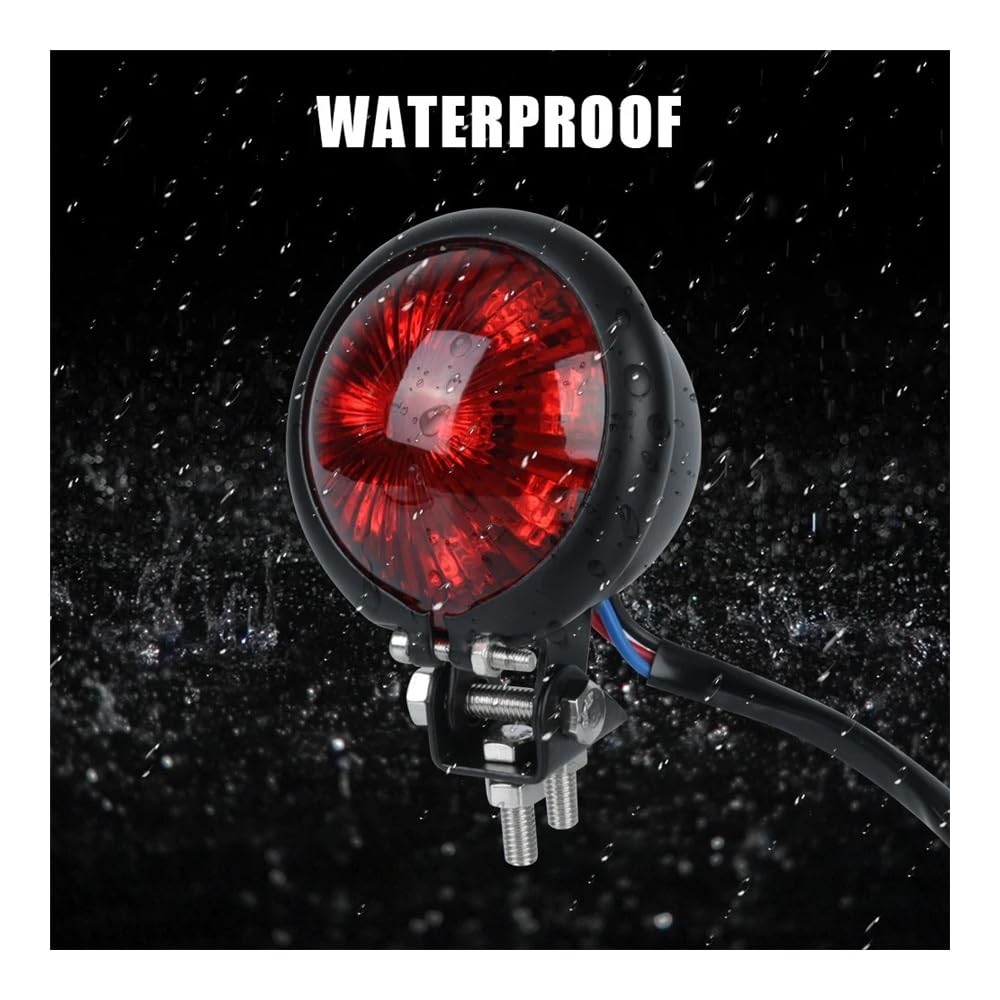 Lampadina Fanale Posteriore ROSSA Per Moto – Freno E Indicatore Direzione 12V Per Harley, Chopper, Bobber