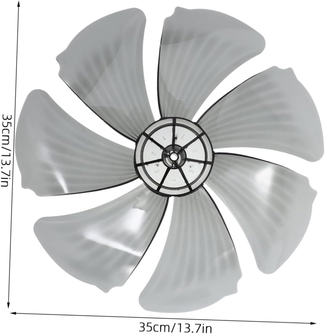 Plastic Fan Replacement with Nut Cover Fan Leaves for Easy Maintenance and Quick Replacement of Electric Pedestal Fans
