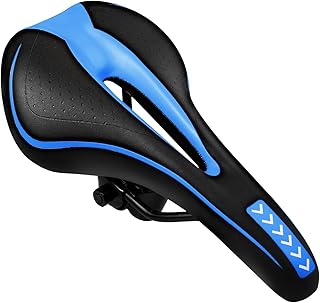 New Gel Bike Seat Bicycle Saddle, Bike Saddle for Men & Women, Waterproof Bicycle Seat Comfortable Soft Cushion for Road Bike, Cruiser, Mountain Bike, Exercise Bike, City Bikes