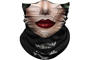 Skull Face Mask for Women Dust Wind Sun Protection Rave Festival Riding