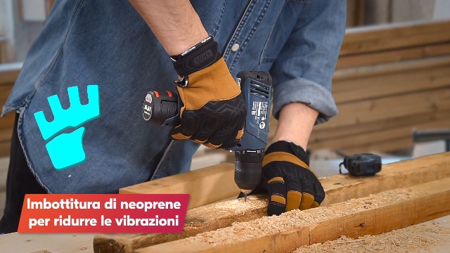 Guanti Da Lavoro Uomo Antiscivolo E Antivibrazione - Con Touchscreen, Per Edilizia E Fai Da Te - Foto 4