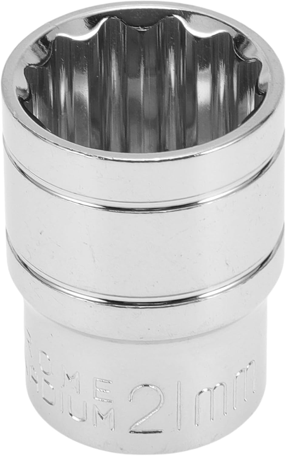 Motoforti Universal Impact Socket Hardware Tool 38mm Durable Chrome Vanadium Steel Silver Tone 1 Pcs 12 Point 19mm for Car Motorcycle Dirtbike 1/2 Inch Drive