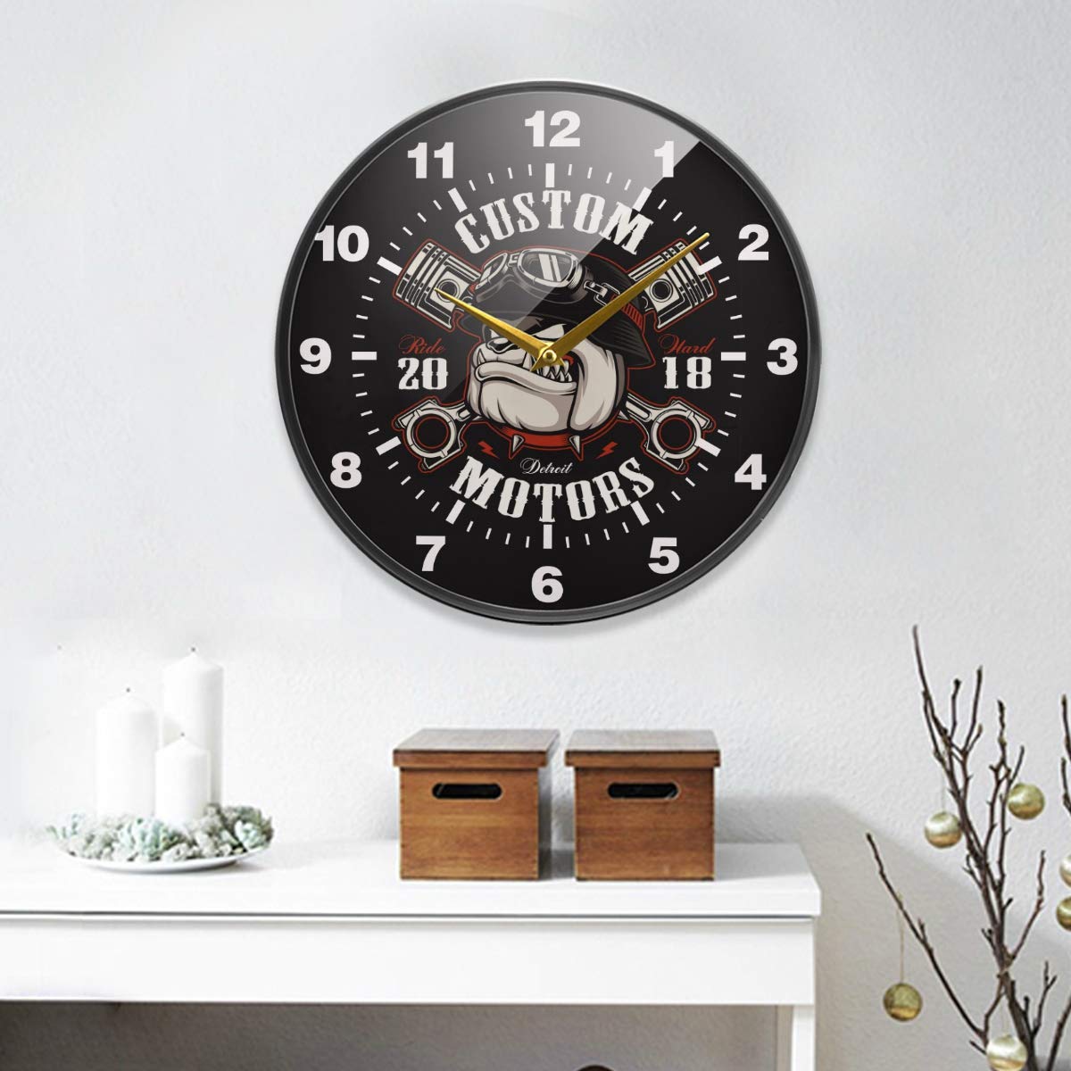 Orologio Da Parete Mee 2ou - 40 Cm, Senza Ticchettio, Numeri Arabi