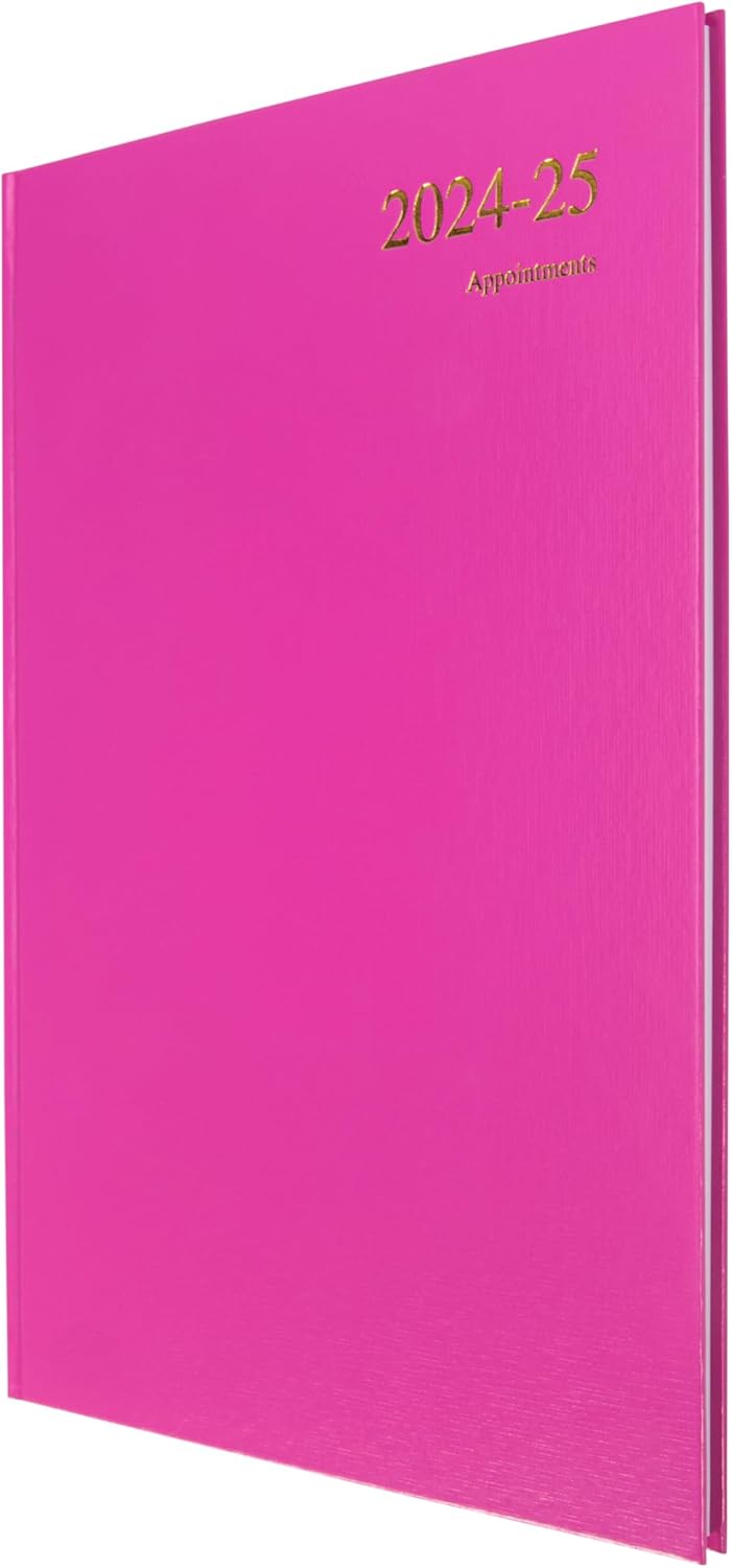 Collins Essential A4 Academic Year 2024-25 Week to View Diary - Pink - Mid Year Academic Planner for Students and Teachers - ESSA43M.50-2425 - July 2024 to July 2025