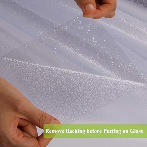 Miniatura 8 de Película decorativa de privacidad para ventana, película decorativa para puerta de vidrio, tinte de ventana de adherencia estática, sin pegamento,