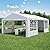Raysfung 20 x 20Ft Party Tent Heavy Duty, Outdoor Wedding Tent with Removable Sidewalls, Event Gazebo Shelters Canopy for Party