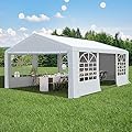 Raysfung 20 x 20Ft Party Tent Heavy Duty, Outdoor Wedding Tent with Removable Sidewalls, Event Gazebo Shelters Canopy for Party