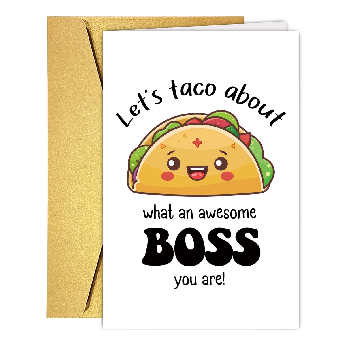 RUALOVE Cute Boss's Day Card For Him, Card For Boss, Gift For Boss, Awesome Boss Card Gift, National Boss Day Card, Funny Birthday Card For Boss,