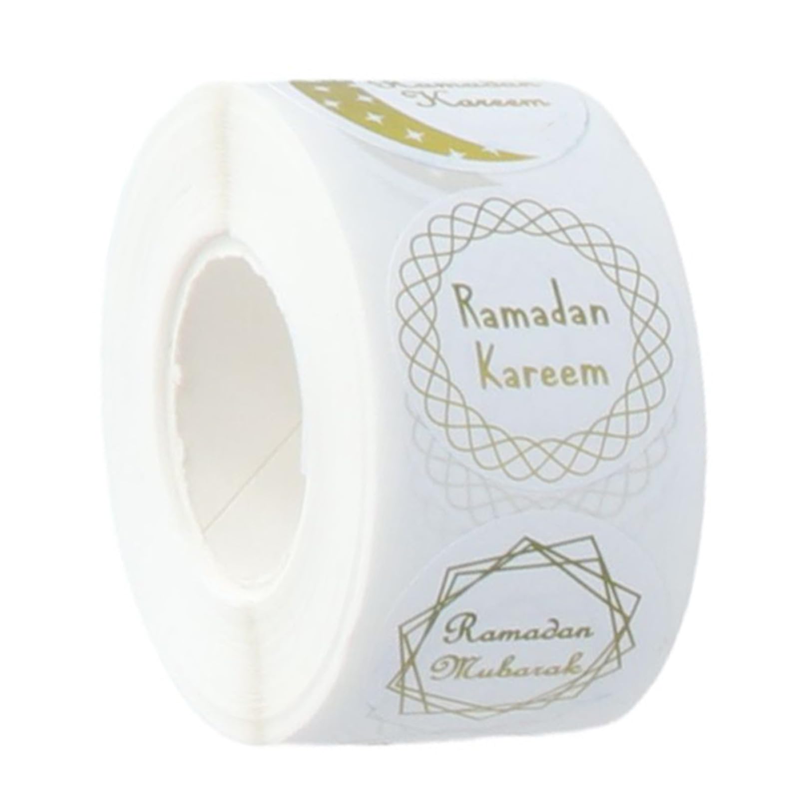 500pcs Round Sticker Decorative Sticker Eid Mubaraks Seal Self-Adhesive Labels for Eid Party Decorations