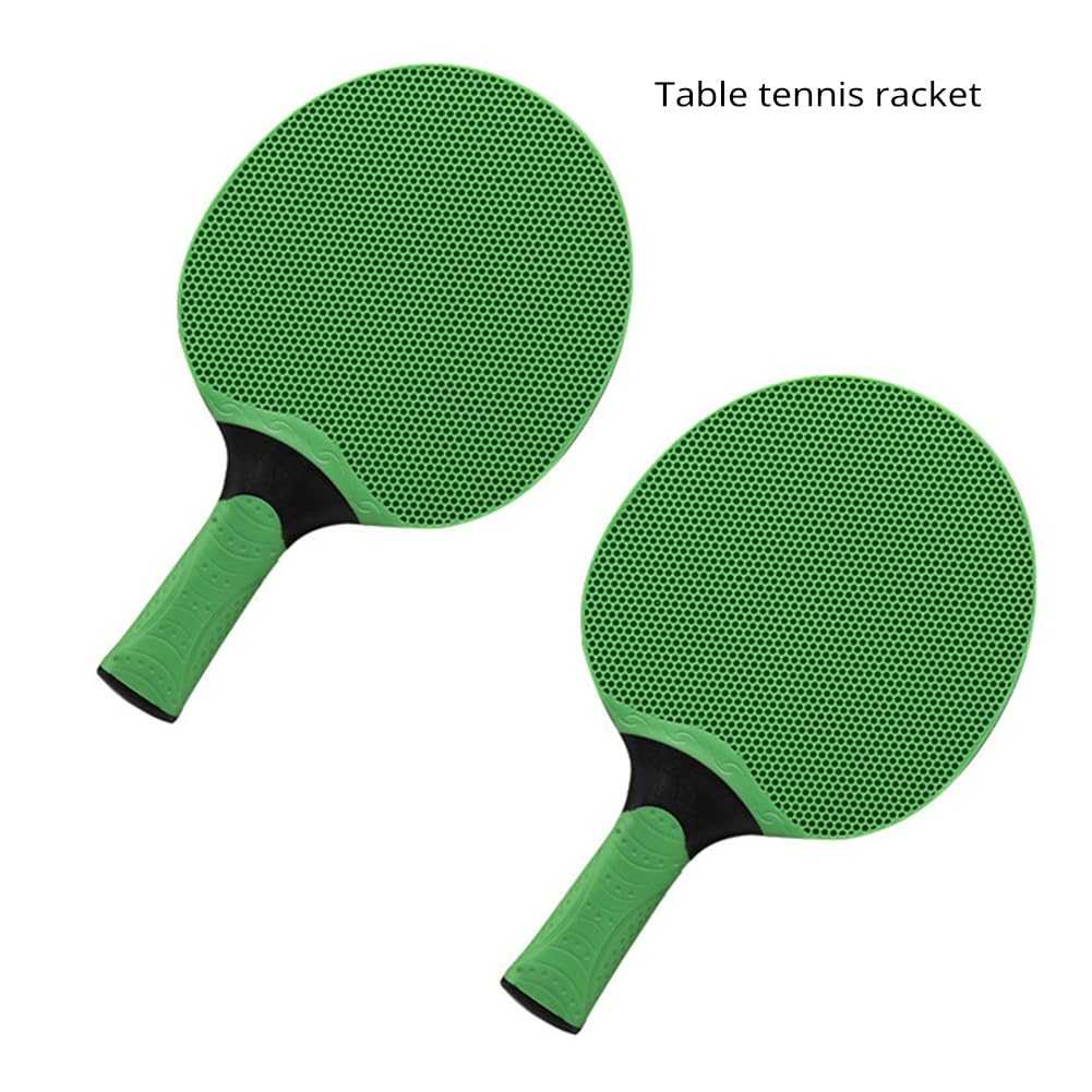 Bloepum Sports Goods Silicone Multi-Color Table Tennis Rackets Suitable for Beginners in Training and Competition Black
