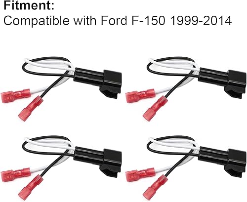 Miniatura 2 de 4 adaptadores de arnés de altavoz de puerta delantera y trasera compatibles con Ford F-150 1999 2000 2001 2002 2003 2004 2005 2006 2007 2008 2009