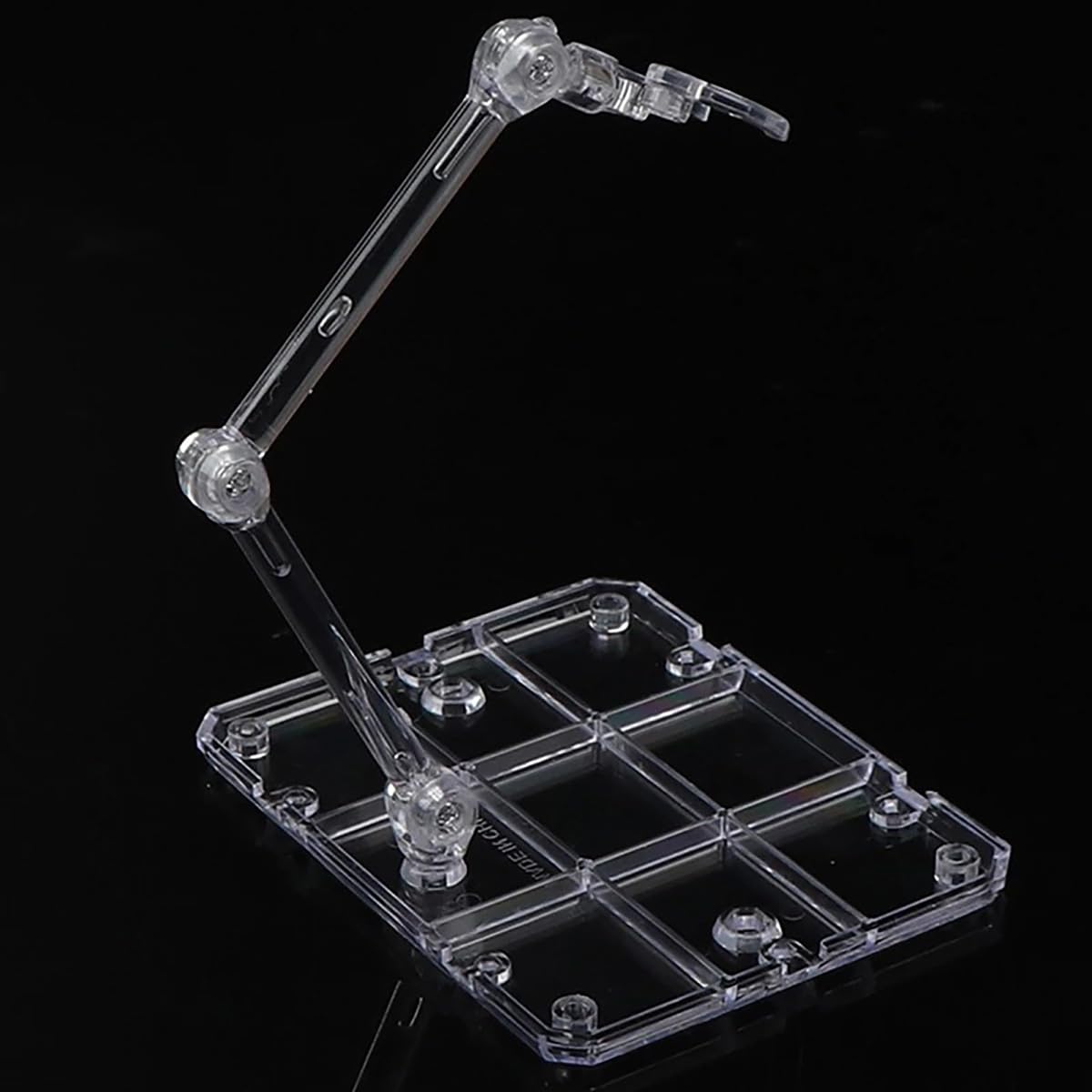 Verve Jelly Action Figure Display Stands 8Pcs Assembly Action Figure Holder Clear Action Base Model Support Stand Base Doll Model Support Rack for 1/144 HG/RG Gundam Figure Model Toy - Image 3