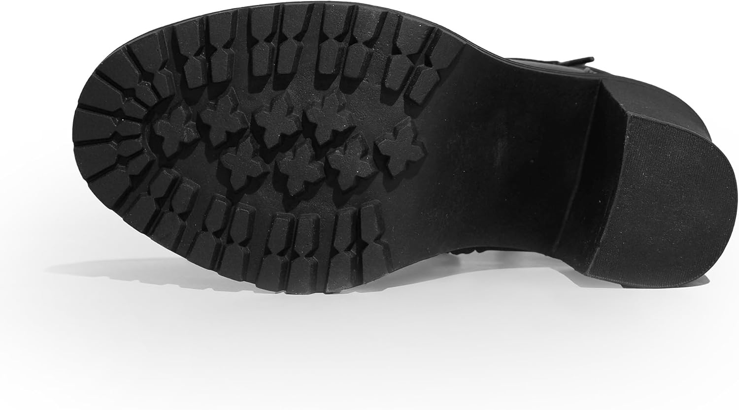 Women's Lace Up boots Wide Width Chunky Heel Ankle Booties Round Toe Side Zipper Black 3X Wide Width Combat Boots Size 6-13