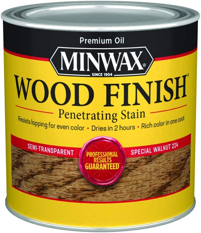222404444 Wood Finish Penetrating Interior Wood Stain, 1/2 pint, Special Walnut