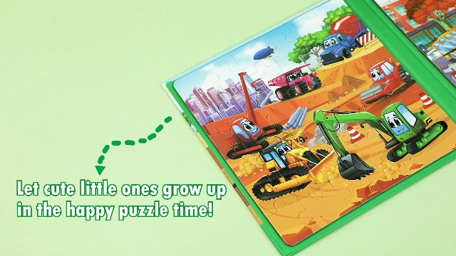 Amazon.com: SYNARRY Vehicle Theme Magnetic Puzzles for Toddlers 3