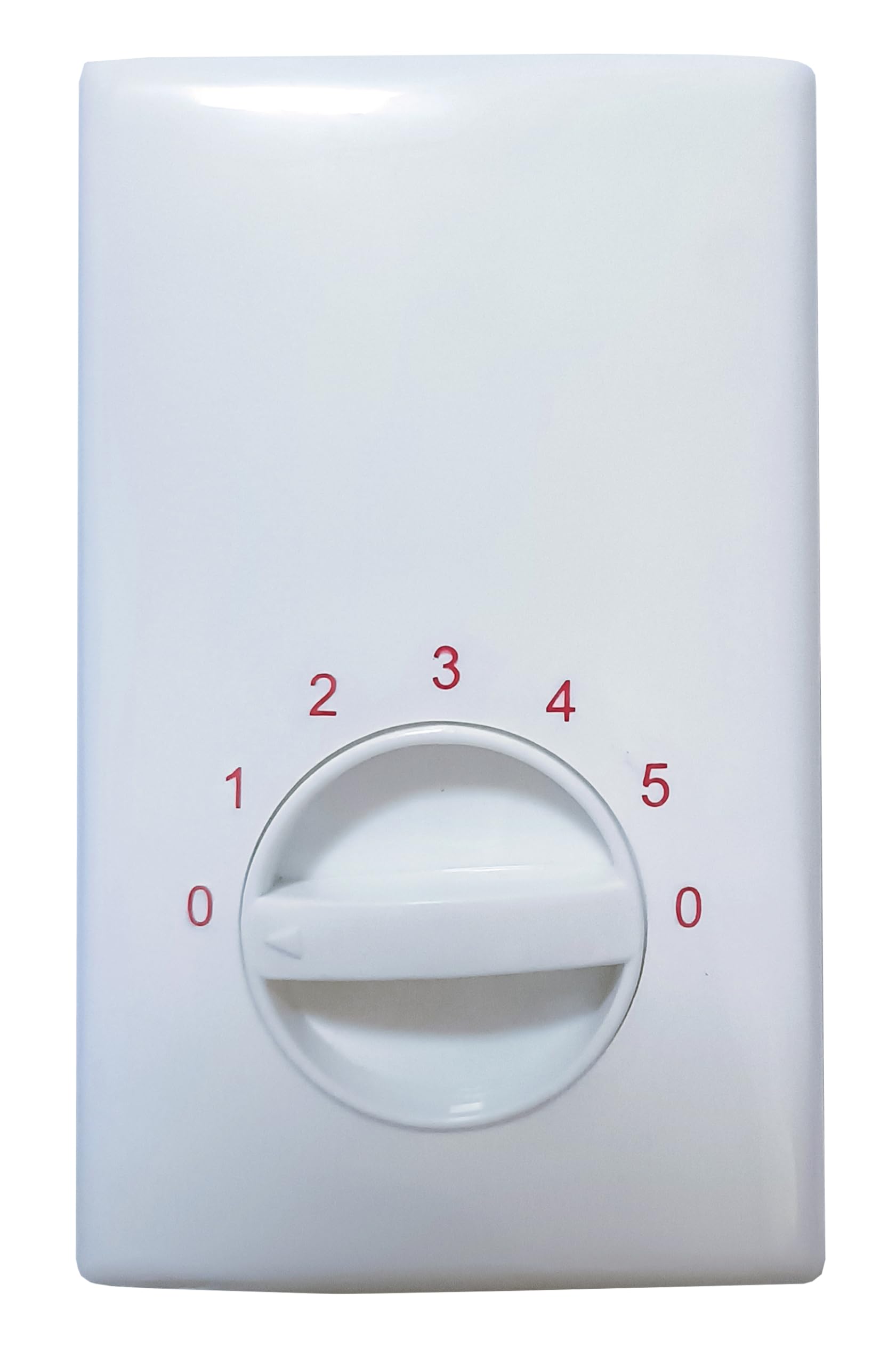 Generico Agitatore da Soffitto MF2215AS 120 cm con 3 Pale, 5 Velocità, Comando a Parete Filare, Motore 65W, Ventilatore da Soffitto Bianco 220-240V
