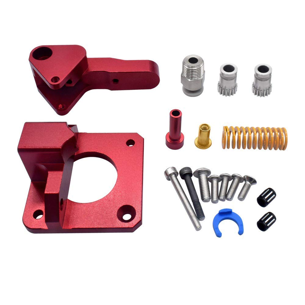 Kit de mise à niveau pour extrudeuse en aluminium TUZUK Dual Drive Extruder pour Tornado/CR-10 / CR-10S / CR-10S Pro/Ender 3 / Anet A8 Mega Wanhao i3 Anycubic (main droite)