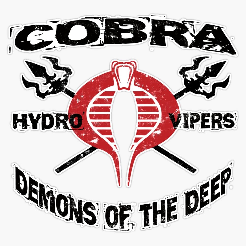 GI Joe - Cobra Command Gear: Hydro Vipers Window Bumper Sticker Decal 5"